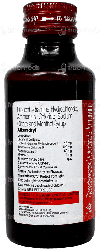 Alkemdryl Expectorant 100Ml